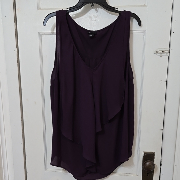TORRID WOMENS SIZE PLUS 2 Elegant Purple Plum Sleeveless Top TANK - Picture 1 of 5